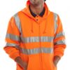 BeeSwift Zip-Up Hooded Sweatshirt Orange 1