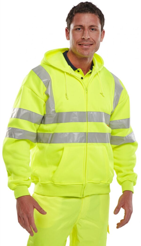 BeeSwift Zip-Up Hooded Sweatshirt Saturn Yellow