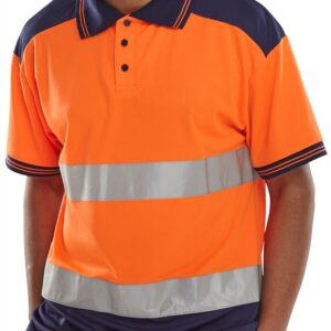 Beeswift PK Shirt 2-Tone Orange/Navy