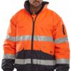 BeeSwift Europa Bomber Jacket Orange/Navy 2