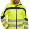 Beeswift Eton Hi-viz Soft Shell Jacket Saturn Yellow/Navy 1