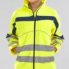 Beeswift Eton Hi-viz Soft Shell Jacket Saturn Yellow/Navy 2