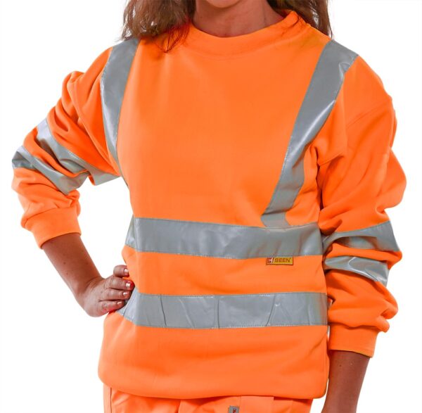 BeeSwift Hi-Visibility Sweatshirt Orange