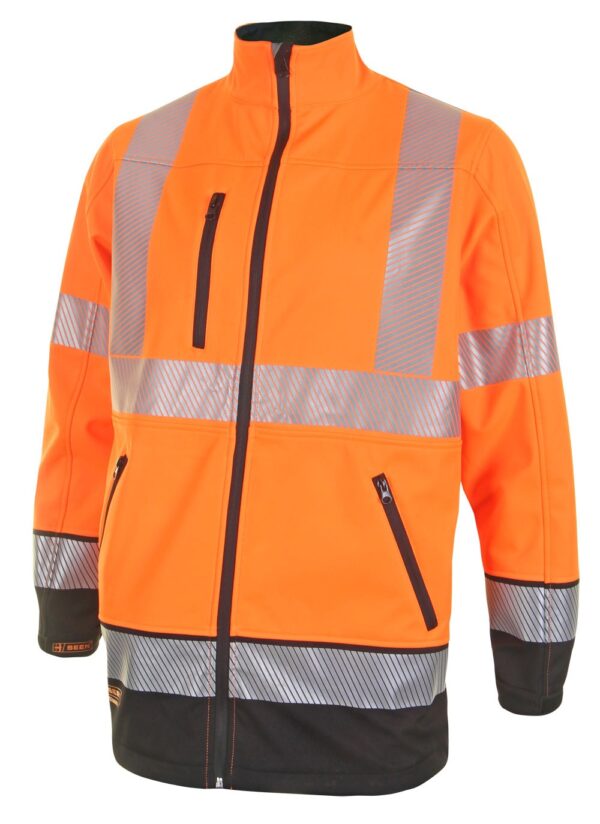 Beeswift Hivis Two Tone Softshell Orange/Black