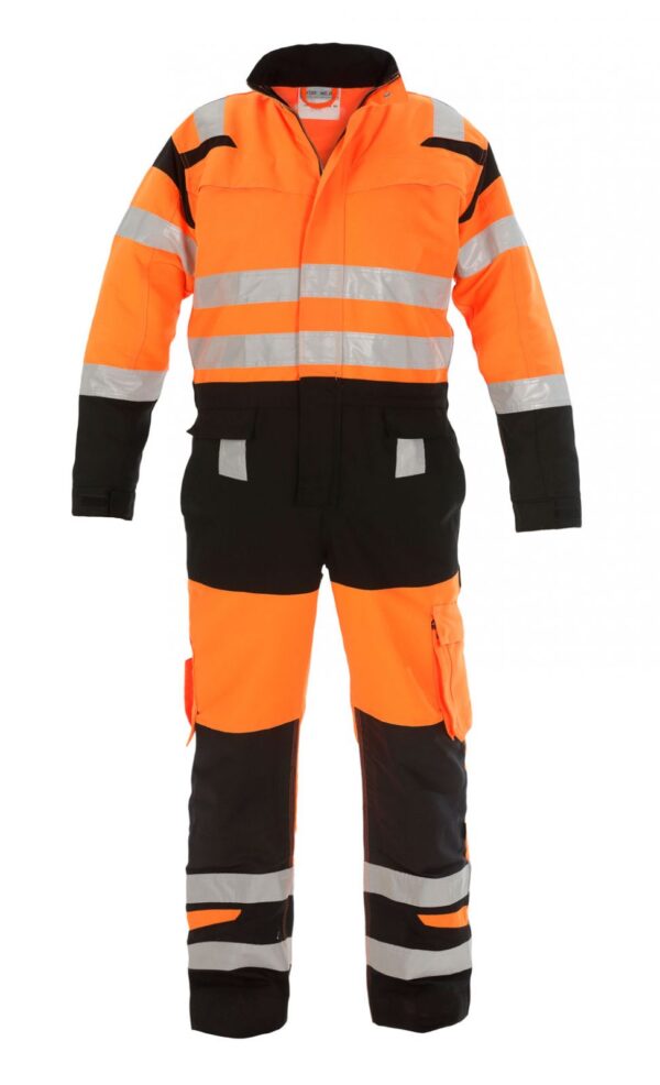 BeeSwift Hove High Visibility Two Tone Coverall Orange/Black