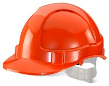 Beeswift Economy Vented Helmet Orange Plastic Harness