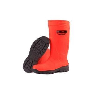 B Dri Full Safety Fluoro Wellington Boot Orange