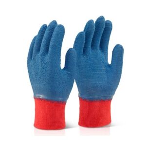 Click Latex Gripper Glove Blue