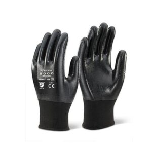Click Nitrile F/C Polyester Glove Black