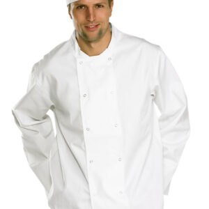 Click Chefs Jacket Long Sleeve White