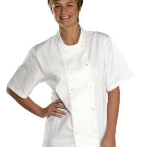 Click Chefs Jacket Short Sleeve White