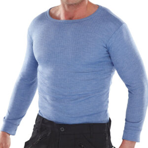 Click Thermal Long Sleeve Vest Blue