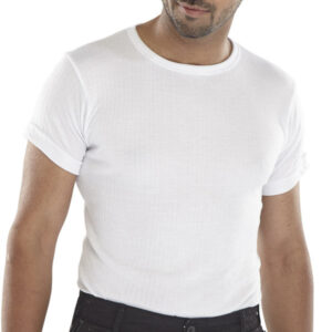 Click Thermal Short Sleeve Vest White