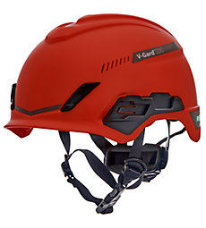 MSA V-Gard® H1 Safety Helmet Trivent Red