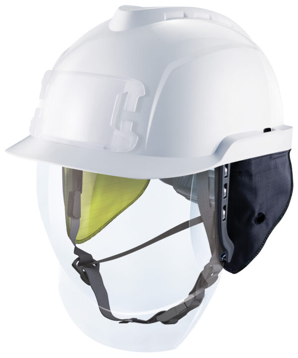 V-Gard 950, Helmet, Non-Vented, White, Fas-Trac III Foam