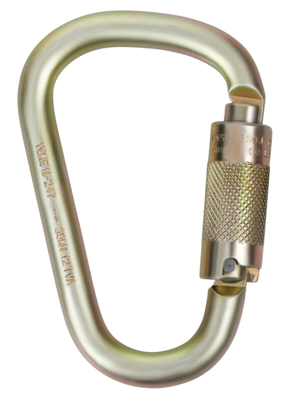 MSA Steel Triple Lock Carabiner, 25 mm Gate