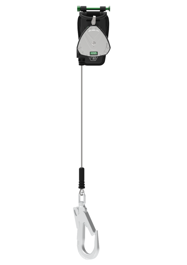 MSA V-Edge PFL, 2.4m, Cable, Single-Leg, Aluminium Swivel Scaffold Hook