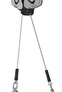 MSA V-Edge PFL, 2.4m, Cable, Twin-Leg, Steel Swivel Snaphook